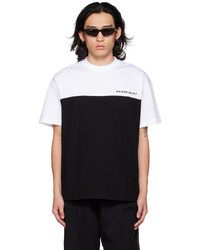 T-shirt girocollo nera e bianca di VTMNTS