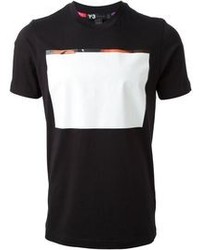 T-shirt girocollo nera e bianca di Y-3