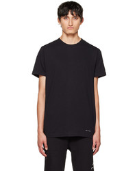 T-shirt girocollo nera di 1017 Alyx 9Sm