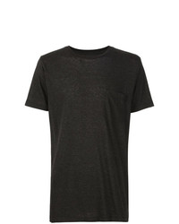 T-shirt girocollo nera di 321