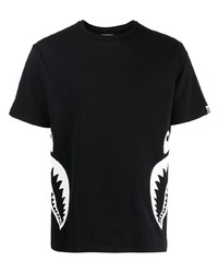 T-shirt girocollo nera di A Bathing Ape