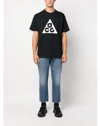 T-shirt girocollo nera di Nike