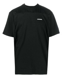 T-shirt girocollo nera di Ader Error