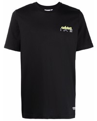 T-shirt girocollo nera di adidas