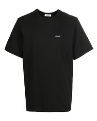 T-shirt girocollo nera di Adish