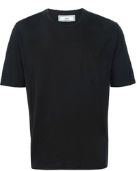 T-shirt girocollo nera di AMI Alexandre Mattiussi