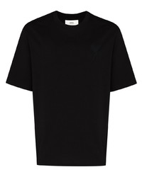 T-shirt girocollo nera di Ami Paris