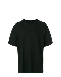T-shirt girocollo nera di Ann Demeulemeester Blanche