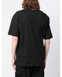 T-shirt girocollo nera di Spoonyard