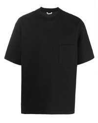 T-shirt girocollo nera di Auralee