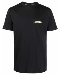 T-shirt girocollo nera di Automobili Lamborghini
