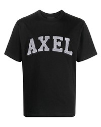 T-shirt girocollo nera di Axel Arigato