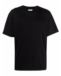 T-shirt girocollo nera di Bally