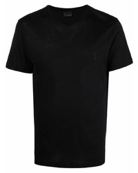 T-shirt girocollo nera di Billionaire