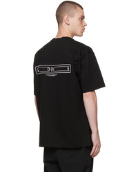 T-shirt girocollo nera di Solid Homme
