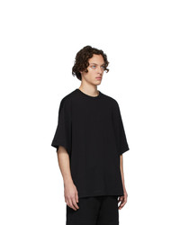 T-shirt girocollo nera di Dries Van Noten