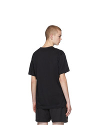 T-shirt girocollo nera di Acne Studios