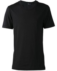 T-shirt girocollo nera di BLK DNM