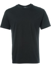 T-shirt girocollo nera di BLK DNM