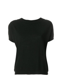 T-shirt girocollo nera di Blugirl