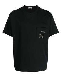 T-shirt girocollo nera di Bode