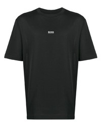 T-shirt girocollo nera di BOSS HUGO BOSS