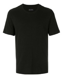 T-shirt girocollo nera di BOSS