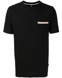 T-shirt girocollo nera di BOSS