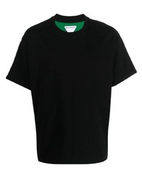 T-shirt girocollo nera di Bottega Veneta
