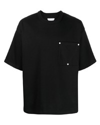 T-shirt girocollo nera di Bottega Veneta