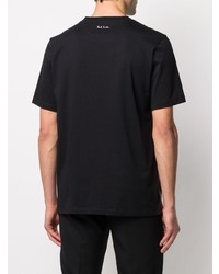 T-shirt girocollo nera di Paul Smith