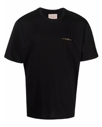 T-shirt girocollo nera di Buscemi