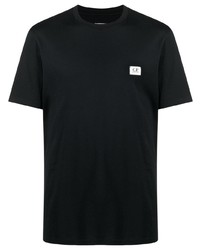 T-shirt girocollo nera di C.P. Company