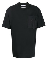 T-shirt girocollo nera di C2h4