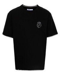 T-shirt girocollo nera di C2h4