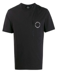 T-shirt girocollo nera di Calvin Klein