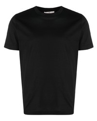 T-shirt girocollo nera di Canali