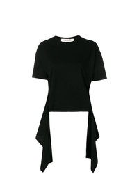 T-shirt girocollo nera di Cédric Charlier