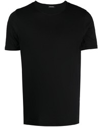 T-shirt girocollo nera di Cenere Gb