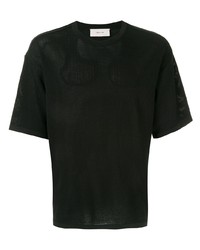 T-shirt girocollo nera di Cerruti 1881