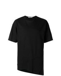 T-shirt girocollo nera di Chalayan