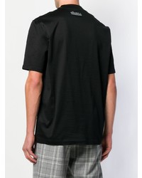 T-shirt girocollo nera di Lanvin