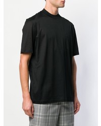 T-shirt girocollo nera di Lanvin