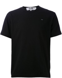 T-shirt girocollo nera di Comme des Garcons