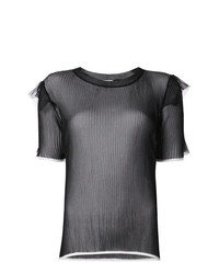 T-shirt girocollo nera di Comme Des Garçons Noir Kei Ninomiya