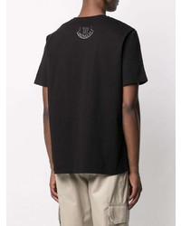 T-shirt girocollo nera di Moncler