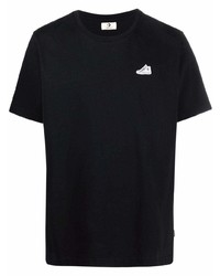 T-shirt girocollo nera di Converse