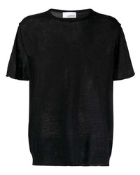 T-shirt girocollo nera di Costumein
