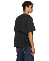 T-shirt girocollo nera di Ottolinger