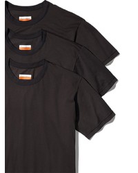 T-shirt girocollo nera di Heron Preston for Calvin Klein